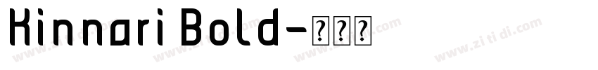 Kinnari Bold字体转换